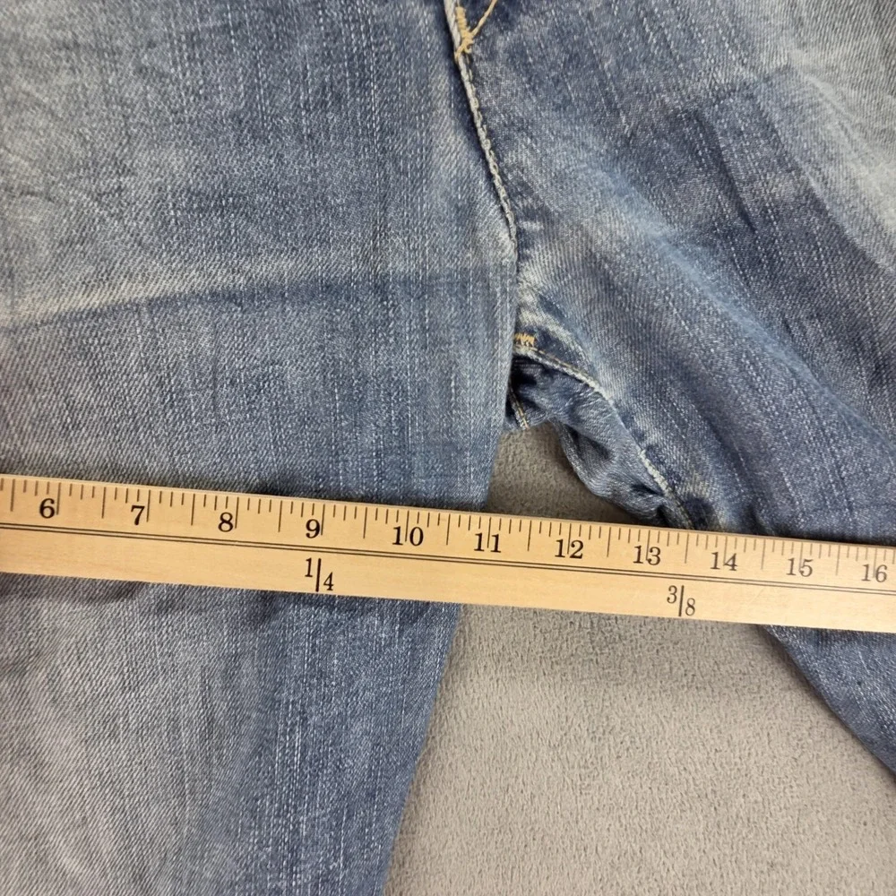 Vintage Levis Engineered Jeans Mens 30x30 Blue Twisted Button Fly Light Wash